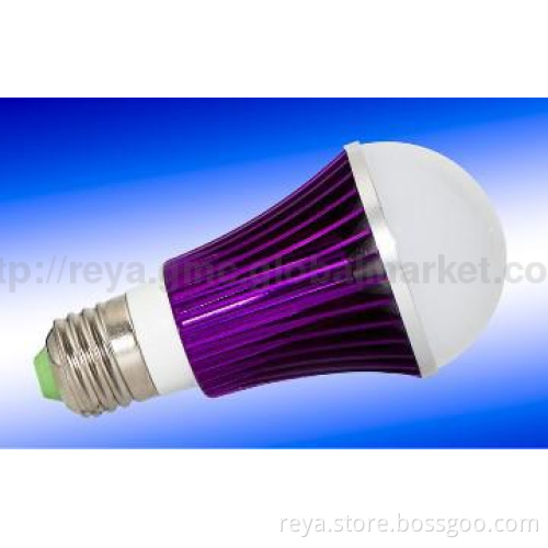 8W Cool White Switch Dimming LED Bulb-purple shell